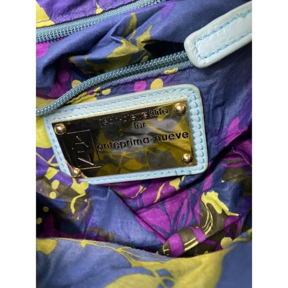 Anteprima Nueve Aqua Faux Leather Shoulder Bag - Picture 9 of 9